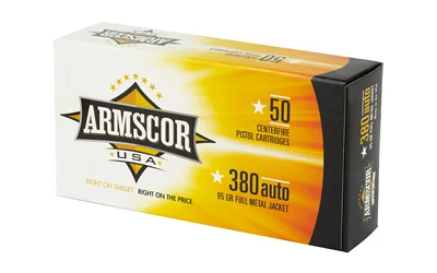 ARMSCOR 380ACP 95GR FMJ 50/1000 - Image 3