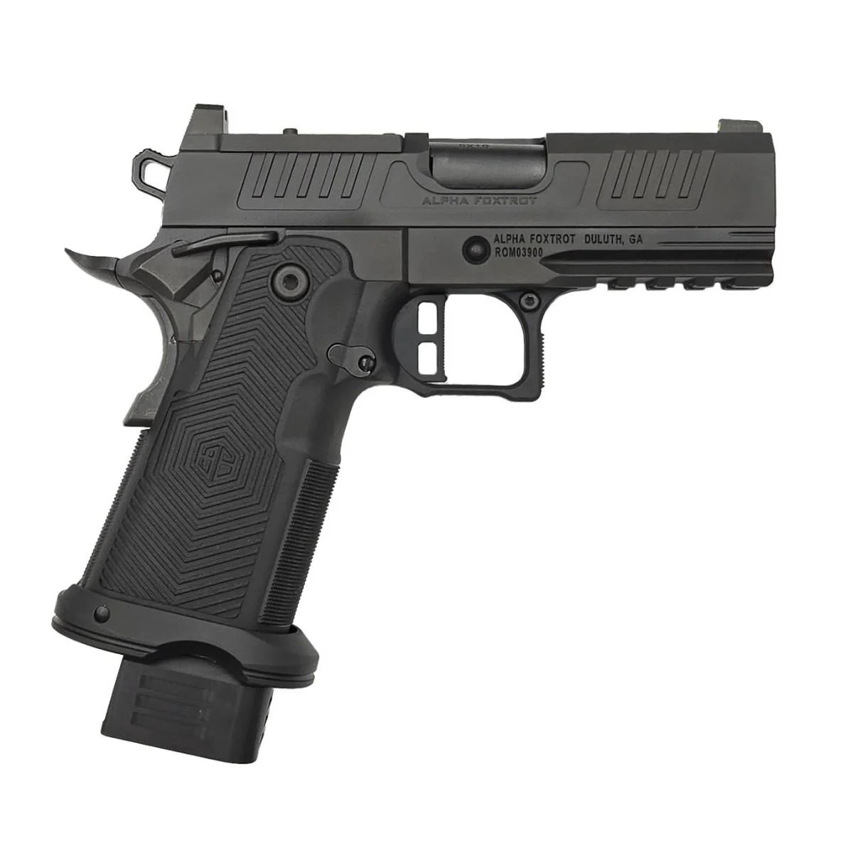 AF1911-ROMULUS 9MM 17 & 20 Rnd Magazines (1 Each) 3.5" BULL Barrel DLC Black MOS Optic Cut